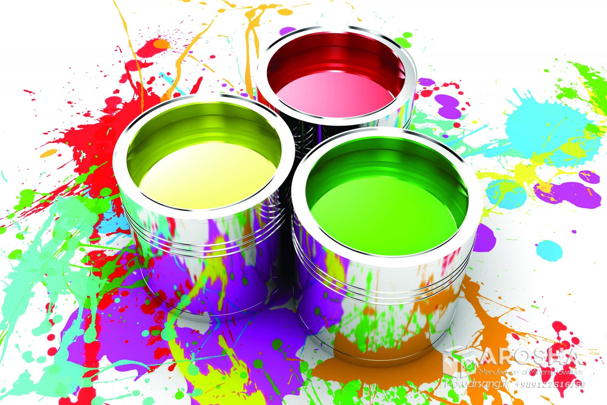 کربنات کلسیم صنعت رنگ و رزین