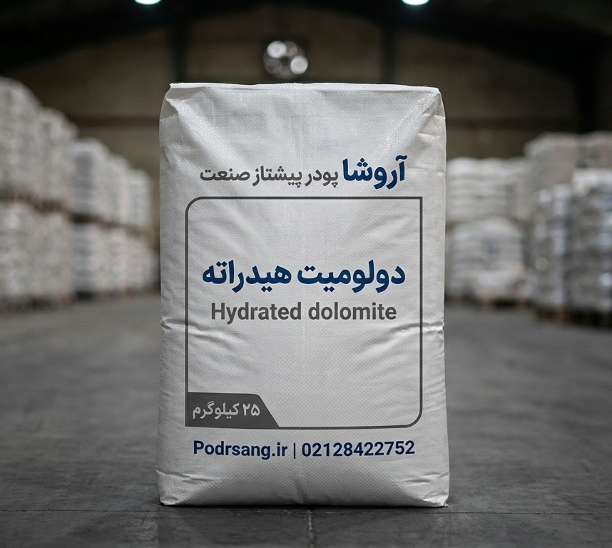 دولومیت هیدراته تولید شده توسط شرکت آروشا پودر
